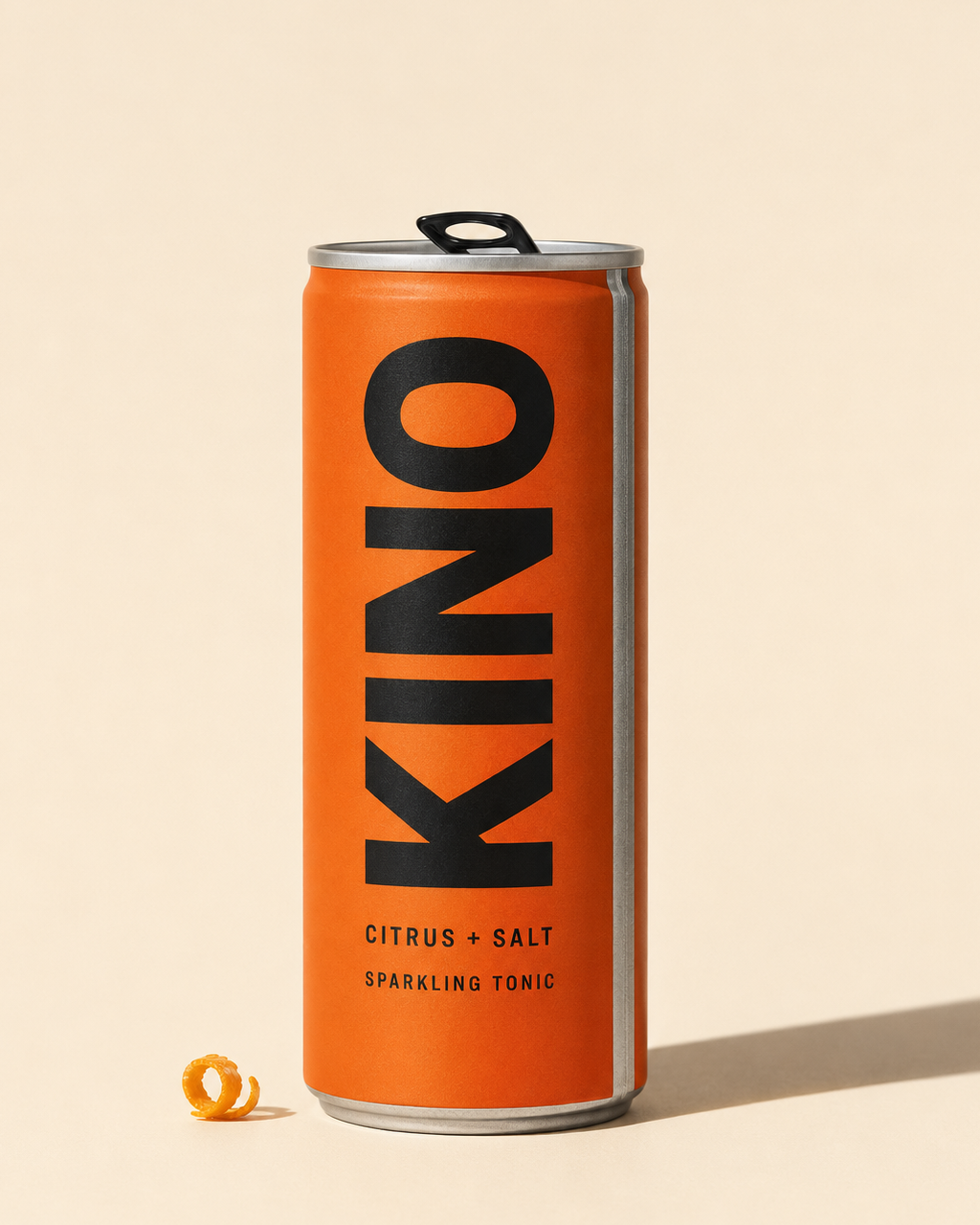 Clean orange KINO Citrus and Salt can product packshot